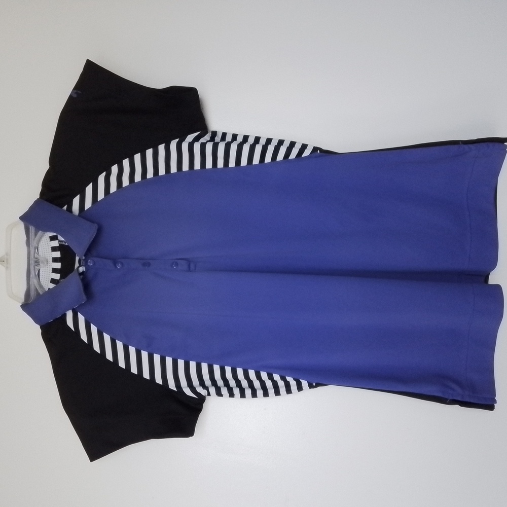 Slazenger Golf Polo Purple-Black-White Size Small